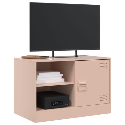 vidaXL TV Cabinet Pink 67x39x44 cm Steel