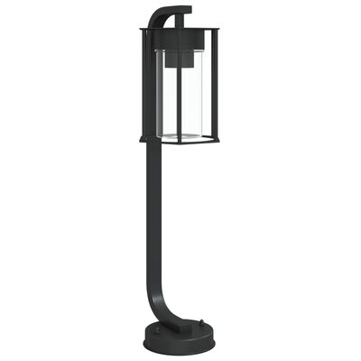 vidaXL Outdoor Floor Lamp Black 60 cm Stainless Steel