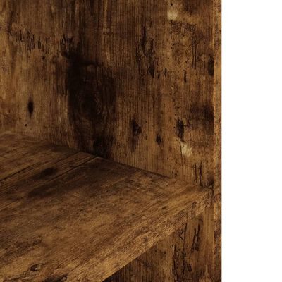 vidaXL Aquarium Stand Smoked Oak 60.5x36x72.5 cm Engineered Wood