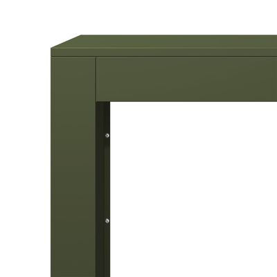 vidaXL Firewood Rack Green 100x40x80 cm Steel