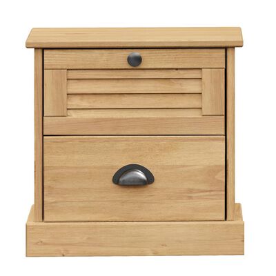 vidaXL Bedside Cabinet VIGO 42x35x42 cm Solid Wood Pine