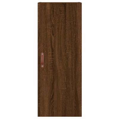 vidaXL Wall Mounted Cabinet Brown Oak 34.5x34x90 cm