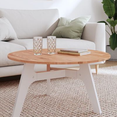 vidaXL Table Top Ø80x1.5 cm Round Solid Wood Beech