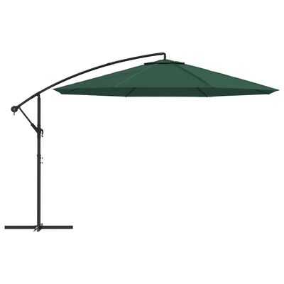 vidaXL Cantilever Garden Parasol 3.5 m Green