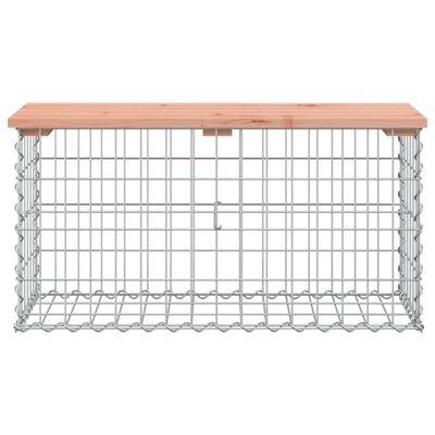 vidaXL Garden Bench Gabion Design 83x31.5x42 cm Solid Wood Douglas