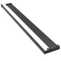 vidaXL Shower Shelf for Walk-in Shower Wall Black 80 cm Aluminium