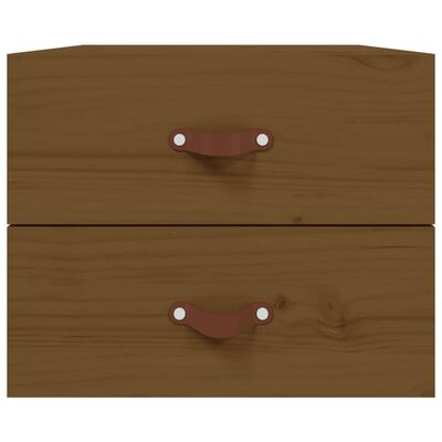 vidaXL Wall-mounted Bedside Cabinets 2 pcs Honey Brown 50x36x40 cm