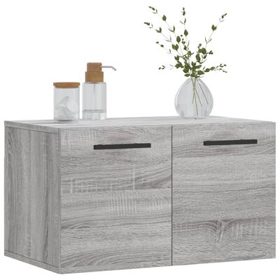 vidaXL Wall Cabinet Grey Sonoma 60x36.5x35 cm Engineered Wood