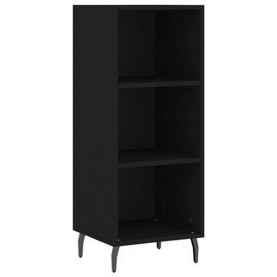 vidaXL Sideboard Black 34.5x32.5x90 cm Engineered Wood