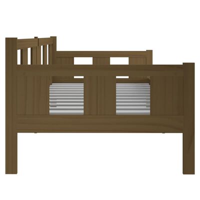 vidaXL Day Bed without Mattress Honey Brown Solid Wood Pine 80x200 cm