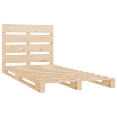 vidaXL Bed Frame 90x190 cm Single Solid Wood Pine