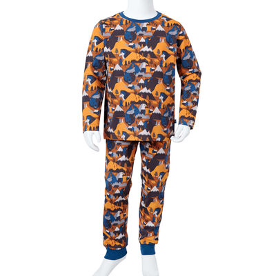 Kids' Pyjamas with Long Sleeves Cognac 128