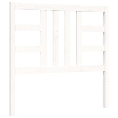 vidaXL Bed Frame without Mattress White 90x190 cm Single Solid Wood Pine