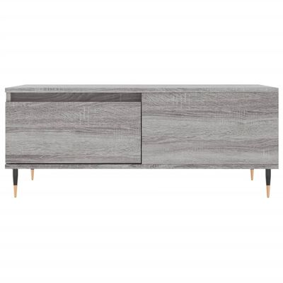 vidaXL Coffee Table Grey Sonoma 90x50x36.5 cm Engineered Wood