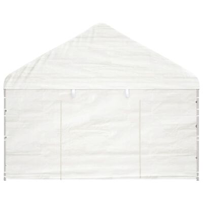 vidaXL Gazebo with Roof White 8.92x4.08x3.22 m Polyethylene