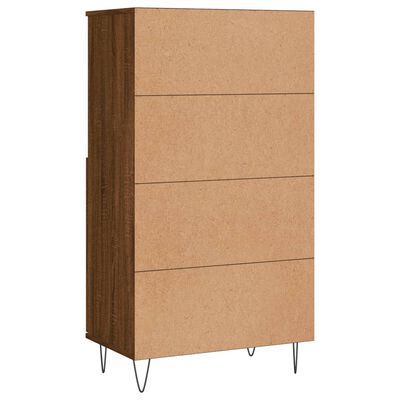 vidaXL Highboard Brown Oak 60x36x110 cm Engineered Wood