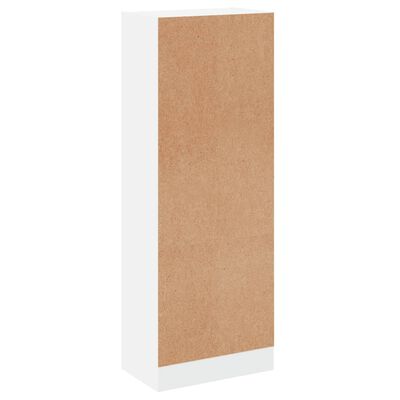 vidaXL 3-Tier Book Cabinet White 40x24x109 cm Engineered Wood