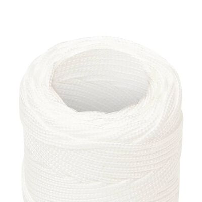 vidaXL Boat Rope Full White 2 mm 50 m Polypropylene