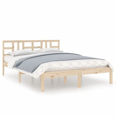 vidaXL Bed Frame without Mattress 140x190 cm Solid Wood