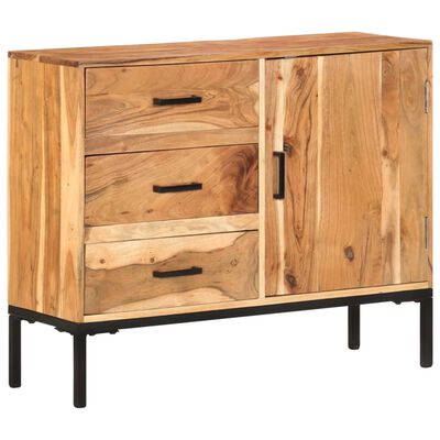 vidaXL Sideboard 88x30x73 cm Solid Acacia Wood