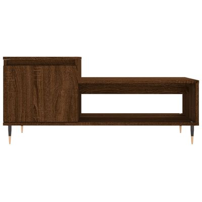 vidaXL Coffee Table Brown Oak 100x50x45 cm Engineered Wood