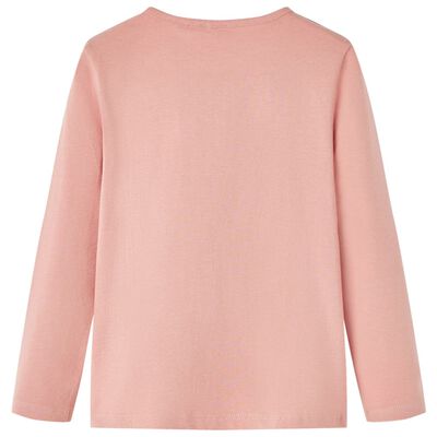 Kids' T-shirt with Long Sleeves Light Pink 140