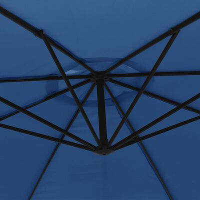 vidaXL Cantilever Garden Parasol with Aluminium Pole 350 cm Blue