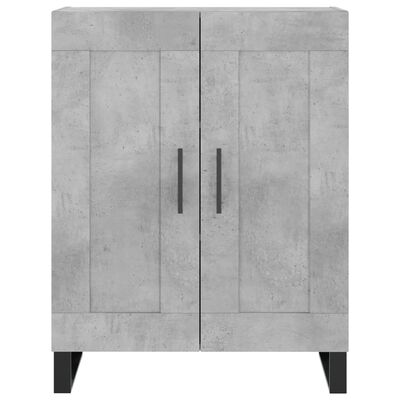 vidaXL Highboard Concrete Grey 69.5x34x180 cm Engineered Wood