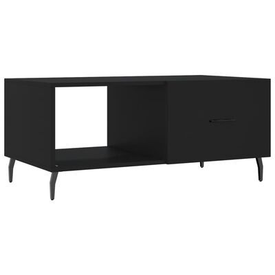 vidaXL Coffee Table Black 90x50x40 cm Engineered Wood