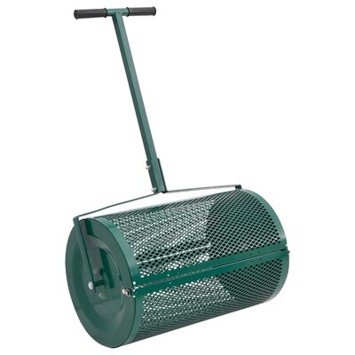 vidaXL Compost Spreader Green Ø40x60 cm Steel