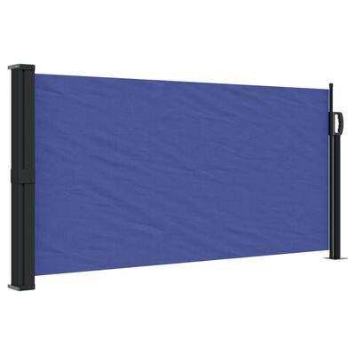 vidaXL Retractable Side Awning Blue 100x300 cm