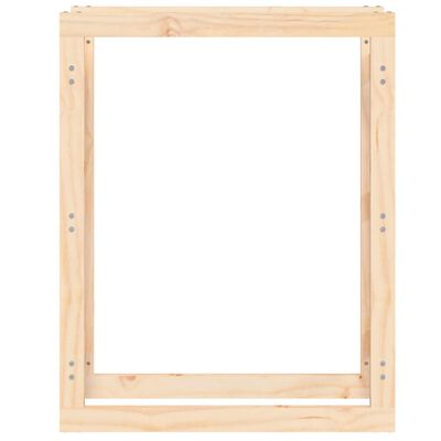 vidaXL Firewood Rack 80x25x100 cm Solid Wood Pine