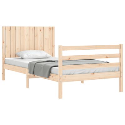 vidaXL Bed Frame without Mattress 100x200 cm Solid Wood