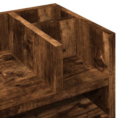 vidaXL Desk Organiser Smoked Oak 44.5x24x25 cm Engineered wood