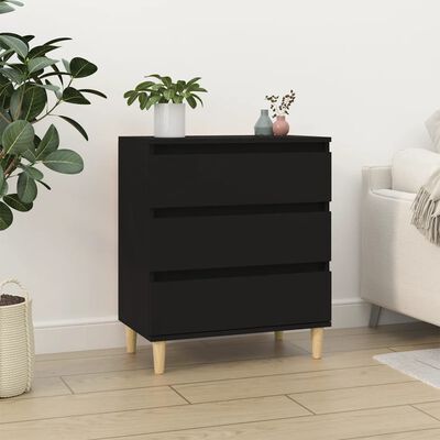 vidaXL Sideboard Black 60x35x70 cm Engineered Wood