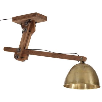 vidaXL Ceiling Lamp 25 W Antique Brass 105x30x65-108cm E27