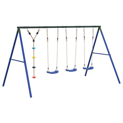 vidaXL Outdoor Swing Set with Swings and Disc Swing