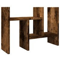 vidaXL Desk Organiser Smoked Oak 34.5x15.5x35.5 cm Engineered wood
