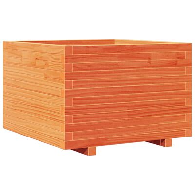 vidaXL Garden Planter Wax Brown 70x70x49.5 cm Solid Wood Pine