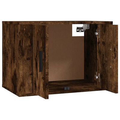 vidaXL Wall-mounted TV Cabinets 3 pcs Smoked Oak 57x34.5x40 cm