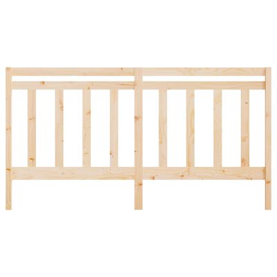 vidaXL Bed Headboard 206x4x100 cm Solid Wood Pine