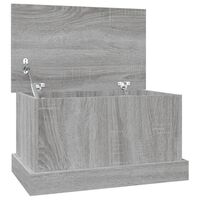 vidaXL Storage Box Grey Sonoma 50x30x28 cm Engineered Wood