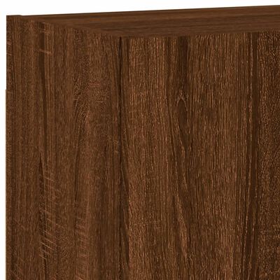 vidaXL 6 Piece TV Wall Units Brown Oak Engineered Wood