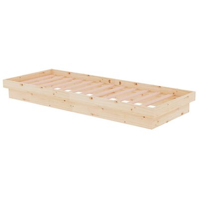 vidaXL Bed Frame without Mattress Solid Wood Small Single