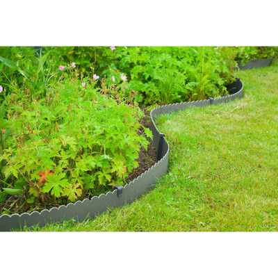 Nature Decorative Garden Border Edging 0.13x12 m 3 mm Grey