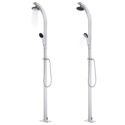 vidaXL Garden Shower 215 cm Aluminium