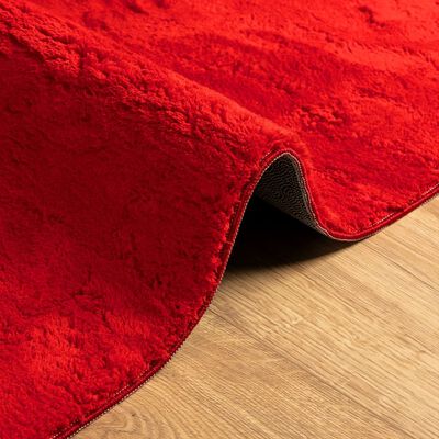 vidaXL Rug HUARTE Short Pile Soft and Washable Red 80x150 cm