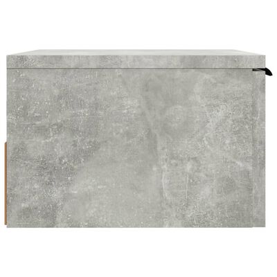 vidaXL Wall-mounted Bedside Cabinets 2 pcs Concrete Grey 34x30x20 cm