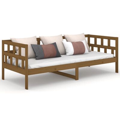 vidaXL Day Bed without Mattress Honey Brown Solid Wood Pine 80x200 cm