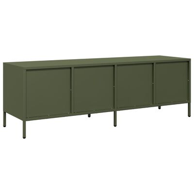 vidaXL TV Cabinet Olive Green 135x39x43.5 cm Cold-rolled Steel